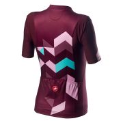 Castelli - tricou pentru ciclism cu maneca scurta Unlimited Jersey pentru femei - sangria