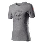 Castelli Tricou ciclism casual cu maneca scurta Armando - gri melange vortex gray