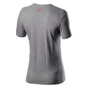 Castelli Tricou ciclism casual cu maneca scurta Logo Tee - gri melange light gray