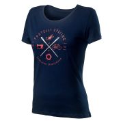 Castelli Tricou ciclism casual cu maneca scurta pentru femei Sarta Tee - albastru dark infinity blue