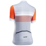 Northwave - tricou pentru ciclism cu maneca scurta pentru femei Origin Women Jersey - gri gheata portocaliu