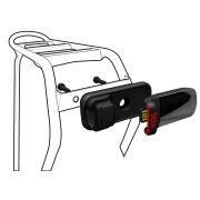 Specialized - accesoriu (suport) prindere lumina bicicleta pentru portbagaj, Stix Reflector Mount - negru