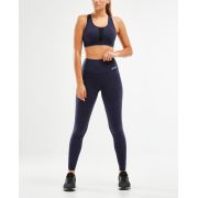 2XU - Bustiera sport pentru femei Active Crop - negru mov inchis