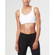 2XU - Bustiera sport pentru femei Hi Impact Support Bra - alb