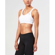 2XU - Bustiera sport pentru femei Hi Impact Support Bra - alb