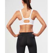 2XU - Bustiera sport pentru femei Hi Impact Support Bra - alb