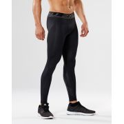 2XU - Colanti compresie lungi pentru barbati Accelerate Compression Tight - negru sageti negre