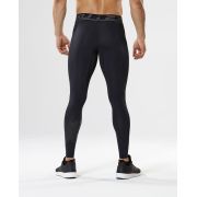 2XU - Colanti compresie lungi pentru barbati Accelerate Compression Tight - negru sageti negre