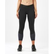 2XU - Colanti de compresie lungi 7/8 pentru femei (cu buzunar) Accelerate Comp 7/8 Tights with Storage - negru gri albastru