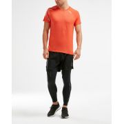 2XU - Tricou tehnic maneca scurta barbati XCTRL SS Tee - portocaliu argintiu