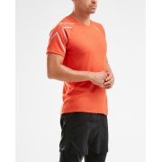 2XU - Tricou tehnic maneca scurta barbati XCTRL SS Tee - portocaliu argintiu