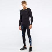 2XU - colanti compresie lungi pentru barbati Compression Ice X - negru albastru