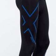 2XU - colanti compresie lungi pentru barbati Compression Ice X - negru albastru