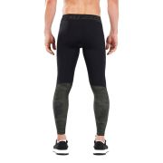 2XU - colanti lungi compresie pentru barbati cu buzunar Compression Accelerate Storage - negru verde asd