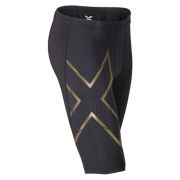 2XU - colanti scurti compresie barbati Compression Elite MCS - negru auriu