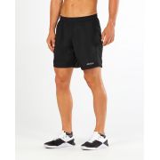 2XU - pantaloni scurti 2 in 1 pentru barbati Momentum 7 inch shorts - negru