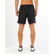 2XU - pantaloni scurti 2 in 1 pentru barbati Momentum 7 inch shorts - negru