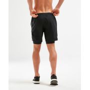 2XU - pantaloni scurti 2in1 cu colanti compresie pentru barbati XCTRL 7 inch short with compression - negru