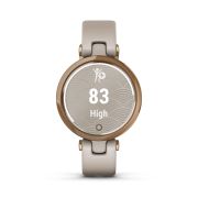Garmin - Lily Sport - rama rose gold cu carcasa light sand si bratara din silicon - ceas inteligent
