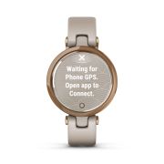 Garmin - Lily Sport - rama rose gold cu carcasa light sand si bratara din silicon - ceas inteligent