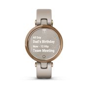 Garmin - Lily Sport - rama rose gold cu carcasa light sand si bratara din silicon - ceas inteligent