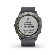 Garmin Enduro - argintiu cu curea de nailon - ceas multisport cu GPS pentru ultraperformanta