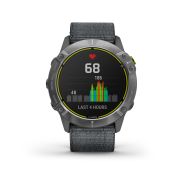 Garmin Enduro - argintiu cu curea de nailon - ceas multisport cu GPS pentru ultraperformanta