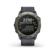Garmin Enduro - argintiu cu curea de nailon - ceas multisport cu GPS pentru ultraperformanta
