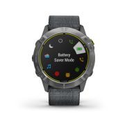 Garmin Enduro - argintiu cu curea de nailon - ceas multisport cu GPS pentru ultraperformanta