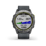 Garmin Enduro - argintiu cu curea de nailon - ceas multisport cu GPS pentru ultraperformanta