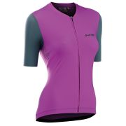 Northwave - tricou pentru ciclism cu maneca scurta pentru femei Extreme Jersey - roz ciclam gri antracit