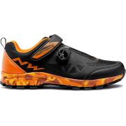 Northwave Corsair - pantofi pentru ciclism MTB All Mountain - negru-portocaliu-camo
