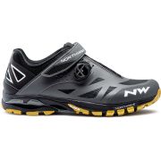 Northwave Spider Plus 2 - pantofi pentru ciclism MTB All Mountain - gri portocaliu