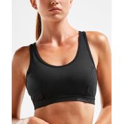 2XU - Bustiera sport pentru femei XVENT Strappy Back Crop  - negru