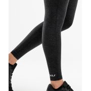 2XU - Colanti compresie cu talie inalta pentru femei Print Fitness Hi-Rise Comp Tight - gri inchis argintiu