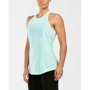 2XU - Maiou femei URBAN Relentless Sleeveless  Singlet - verde deschis