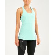 2XU - Maiou tehnic femei XVENT Sleeveless Singlet - verde deschis Seafoam
