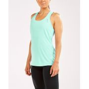 2XU - Maiou tehnic femei XVENT Sleeveless Singlet - verde deschis Seafoam