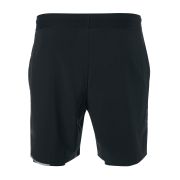 2XU - Pantaloni scurti de alergare pentru barbati 2-in-1 XVENT 7 inch - negru argintiu reflexiv