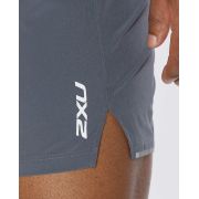 2XU - Pantaloni scurti de alergare pentru barbati XVENT 5" - gri Turbulence argintiu reflexiv