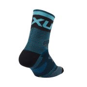 2XU - Sosete pentru ciclism Cycle Socks - albastru camuflaj
