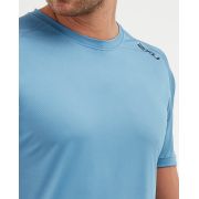 2XU - Tricou tehnic barbati GHST SS Tee - albastru Denim negru Reflexiv