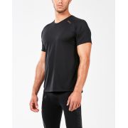 2XU - Tricou tehnic barbati GHST SS Tee - imprimeu negru auriu