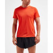 2XU - Tricou tehnic barbati GHST SS Tee - portocaliu Spicy Texturat