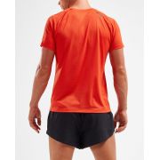 2XU - Tricou tehnic barbati GHST SS Tee - portocaliu Spicy Texturat