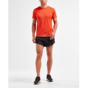 2XU - Tricou tehnic barbati GHST SS Tee - portocaliu Spicy Texturat