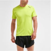 2XU - Tricou tehnic barbati GHST SS Tee - verde fluo Wild Lime