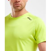 2XU - Tricou tehnic barbati GHST SS Tee - verde fluo Wild Lime