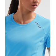2XU - Tricou tehnic maneca scurta femei XVENT SS Tee - albastru Aquarius