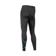 2XU - colanti lungi compresie barbati cu buzunar spate Compression Run MCS - negru albastru corsair